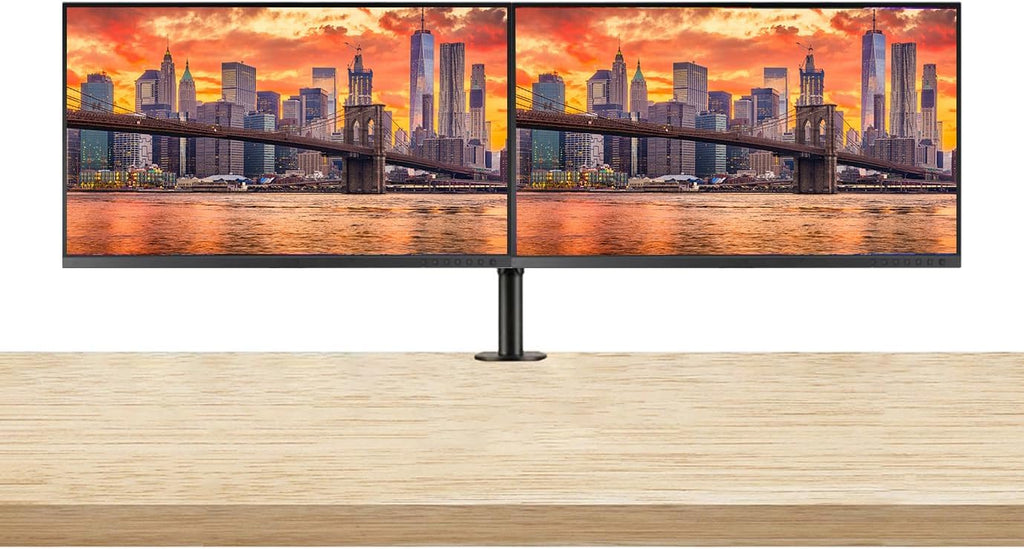 Asus ProArt PA329CRV 32-inch 2160P 4K UHD Professional Monitor, 2-Pack Bundle with USB-C 96W PD, Daisy Chain DisplayPort, HDMI, USB Hub, Integrated Speakers and Desk Mount Dual Monitor Stand