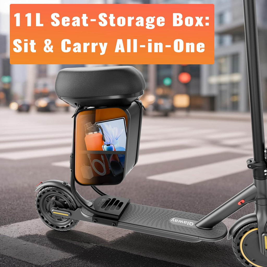 Qlaway 8.5' E Scooter for Adults 19/22 MPH 350/500W Motor 187.2/288.6/441WH Battery, Motorized Scooter Up to 22 Miles Range, Foldable Bearing 265 LBS/APP Control
