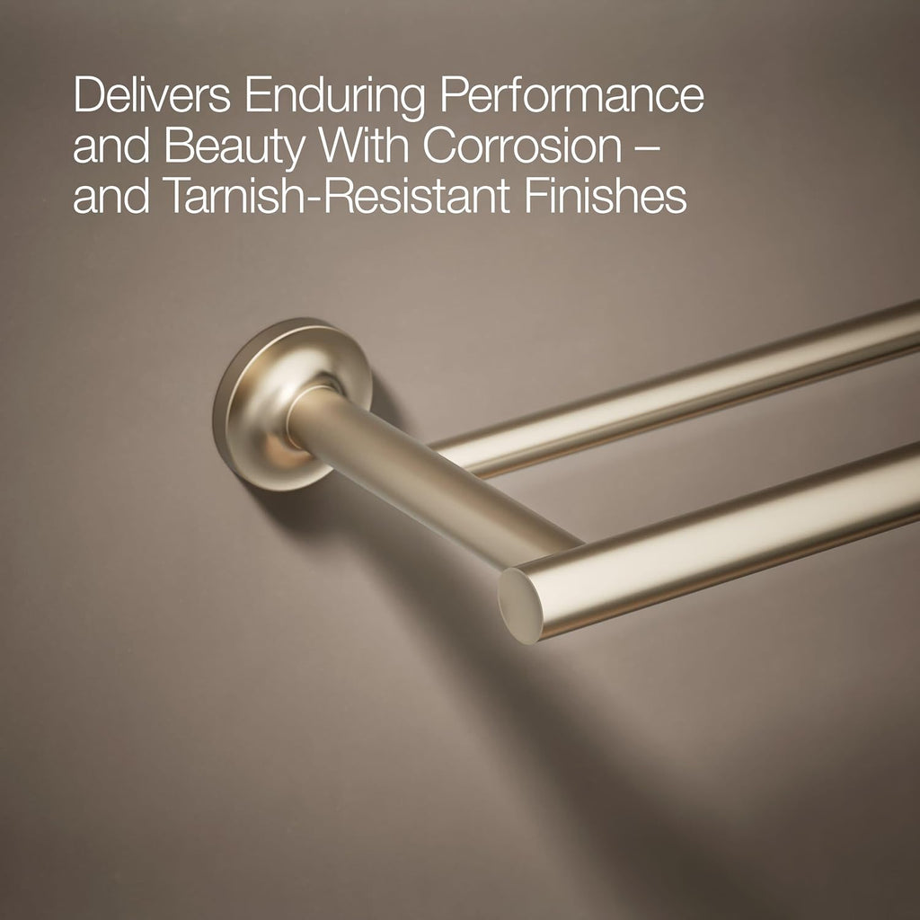 Kohler 14375-BV Purist® 24' Double Towel bar, Vibrant Brushed Bronze