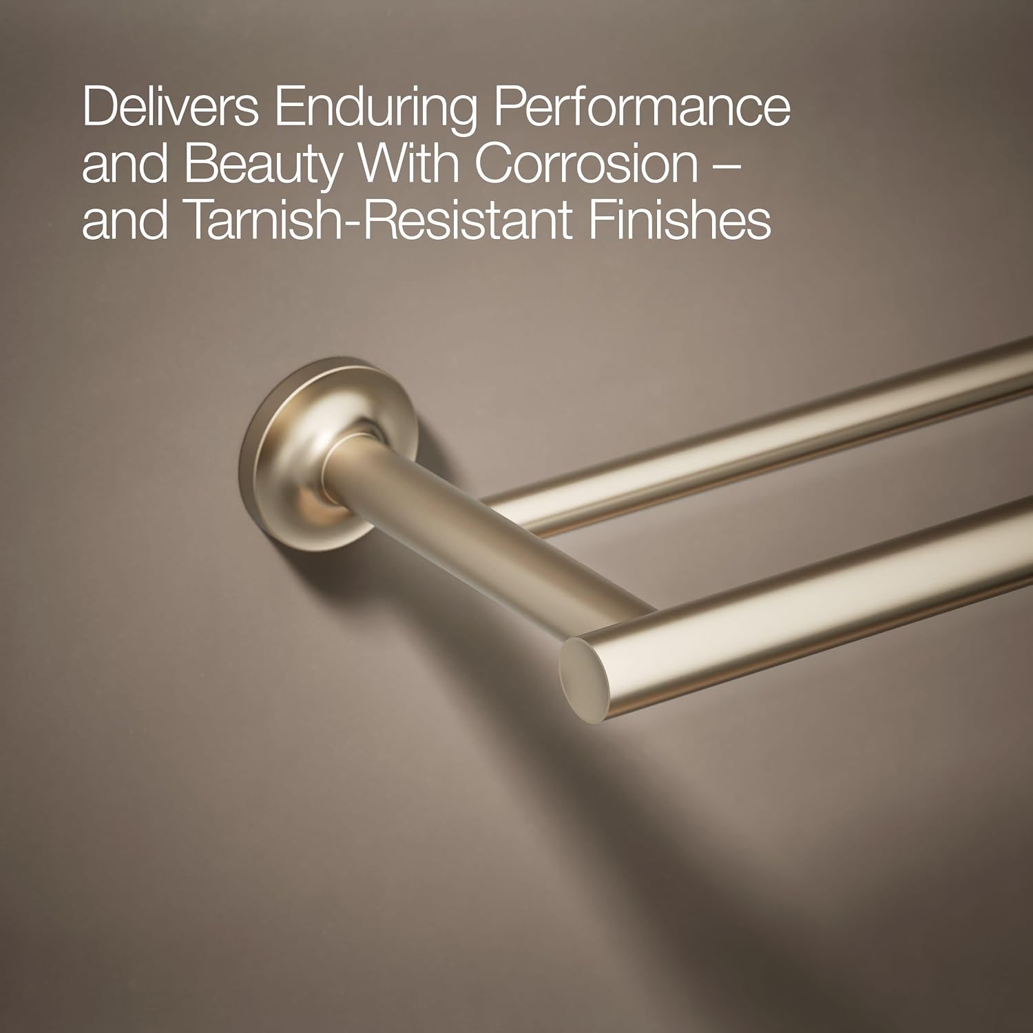Kohler 14375-BV Purist® 24' Double Towel bar, Vibrant Brushed Bronze