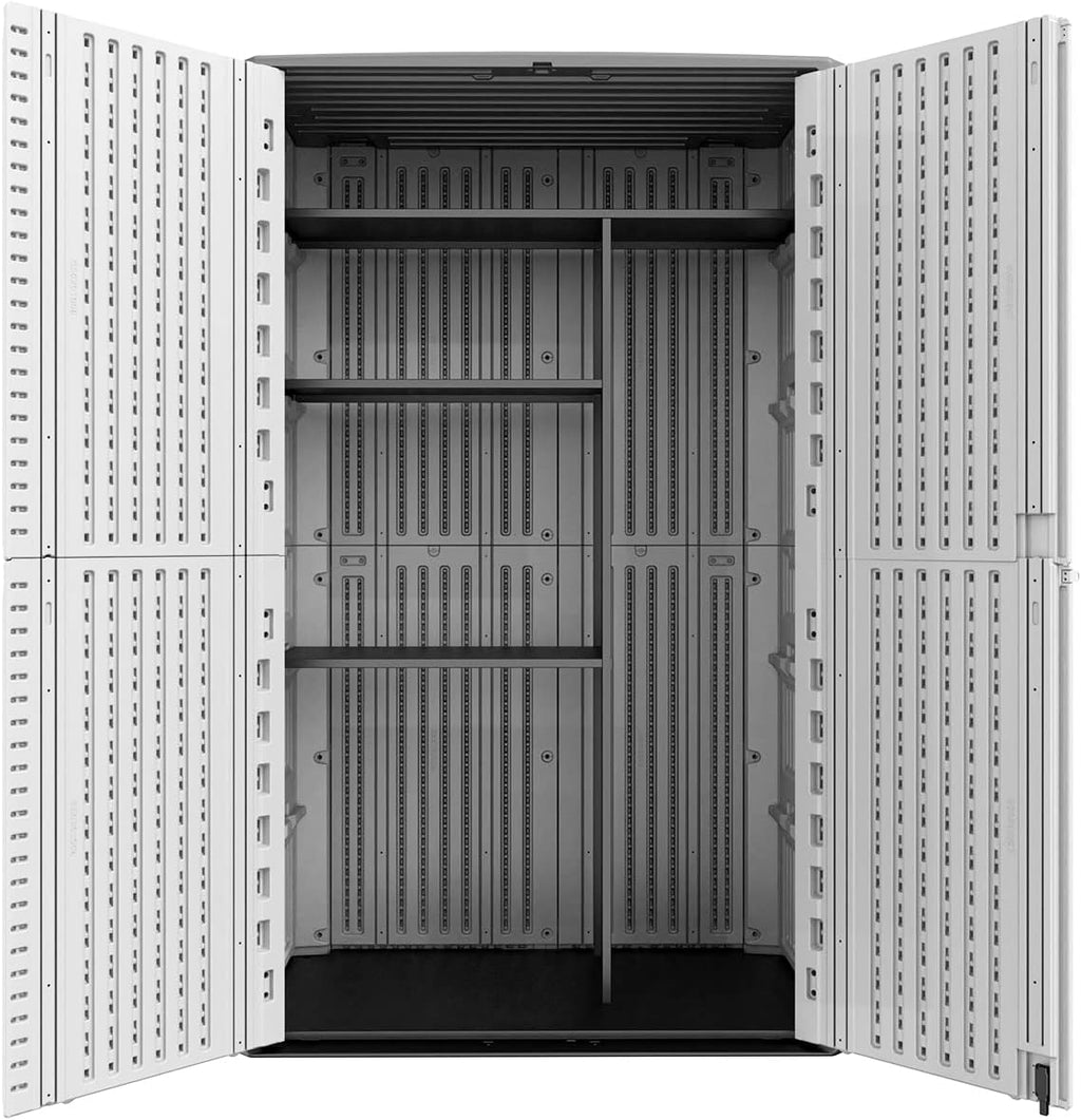 KINYING Metal Laminate Shelving Kit for Kinying Vertical Storage Cabinet, with Screw and Nuts, 68' x 46' x 15'(Color: Black)