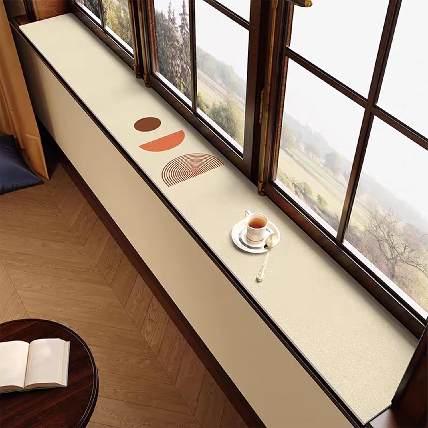 Window Sill Mat Waterproof Bay Window Cushion Cover for Dog Cat Potted Plant, Indoor Non-Slip Scratch-Resistant Furniture Kitchen Liner Pad Protector(27x47in/70x120cm)