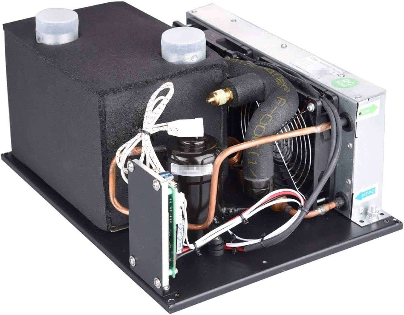 Measuring Instrument 3 in 1 12V Compact Cooling Systems with Miniature Rotary Compressor - for Electric Vehicle Chiller Water Dispenser Freezer Electronics Cooling Module DIY (12V,1.9cc)