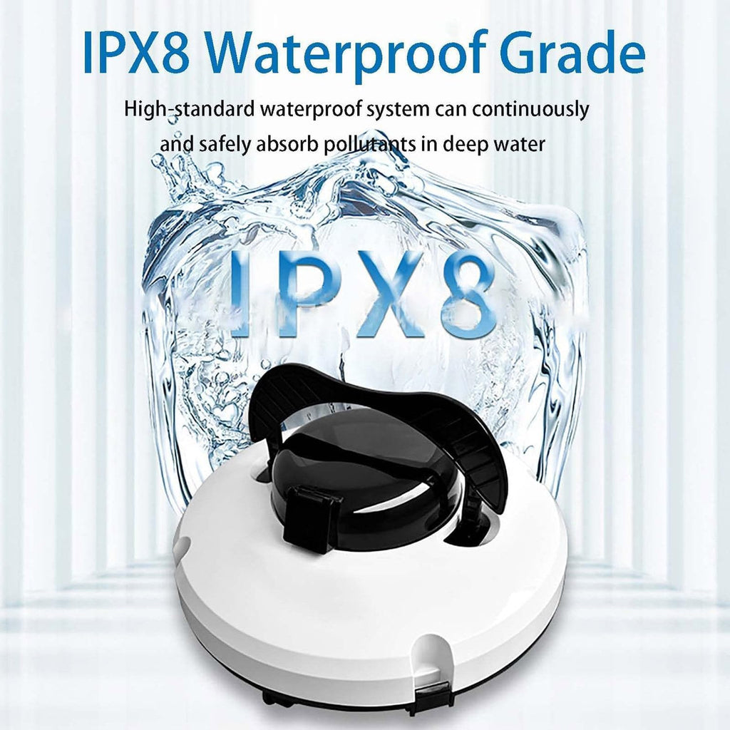 Cordless pool robot, fully automatic pool vacuum, 120 minutes powerful cleaning floor and wall vacuum, pool cleaner for pool cleaning, swimming pools