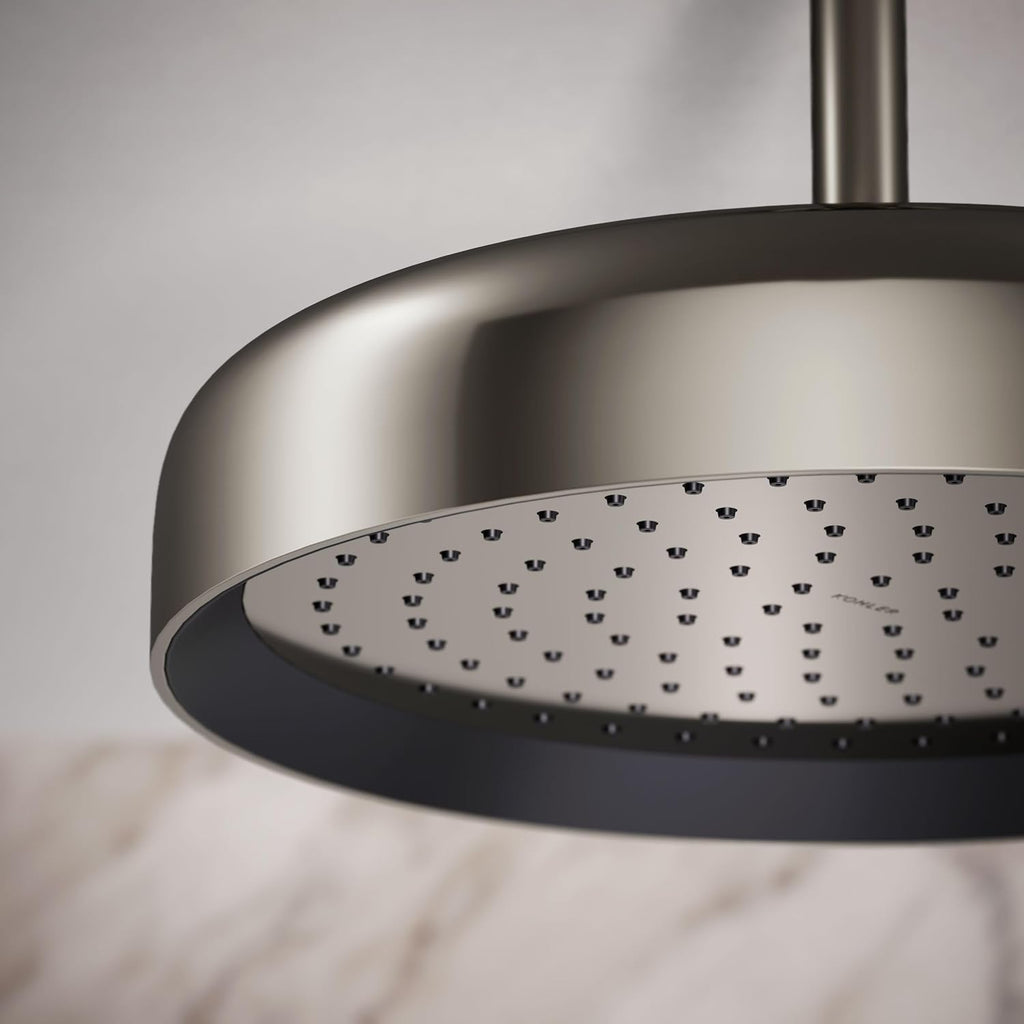 Kohler 26291-SN Statement® Round 12' single-function rainhead, 2.5 gpm, Vibrant Polished Nickel