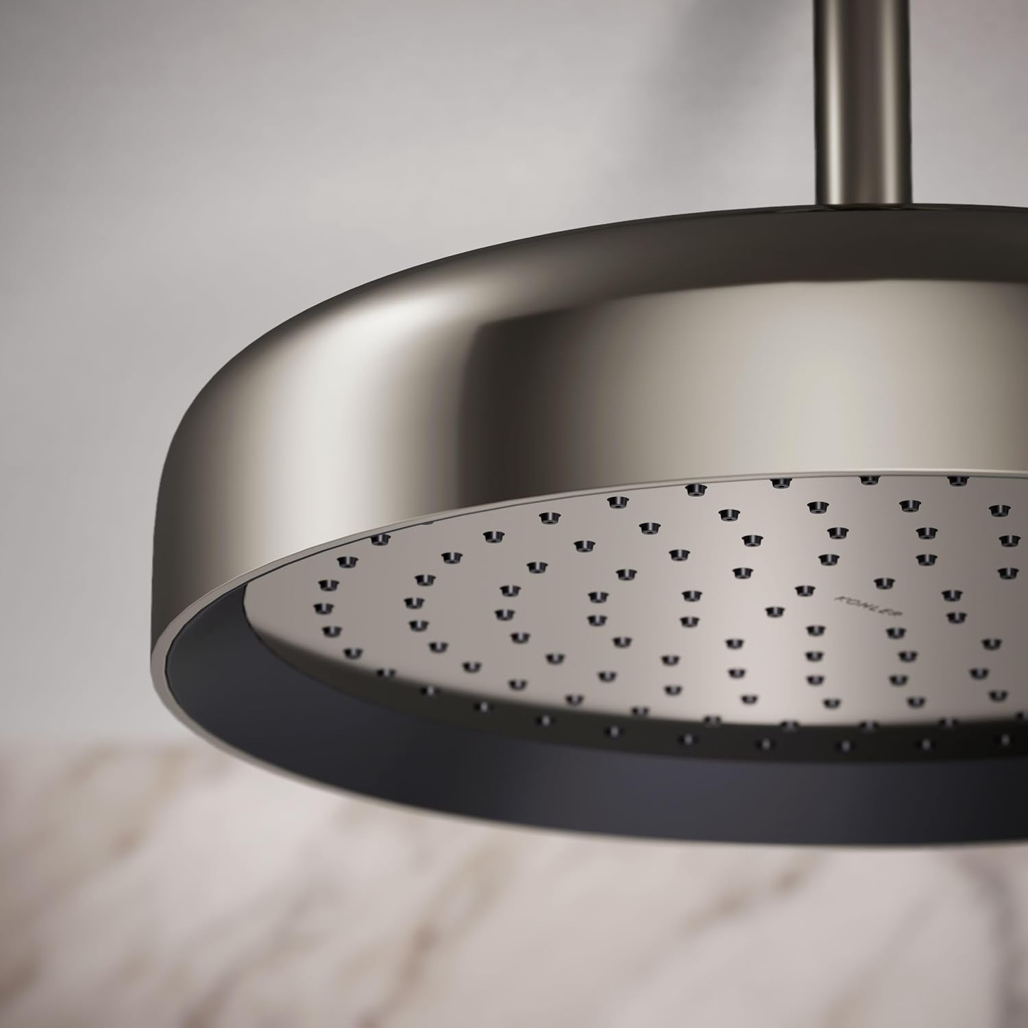 Kohler 26291-SN Statement® Round 12' single-function rainhead, 2.5 gpm, Vibrant Polished Nickel