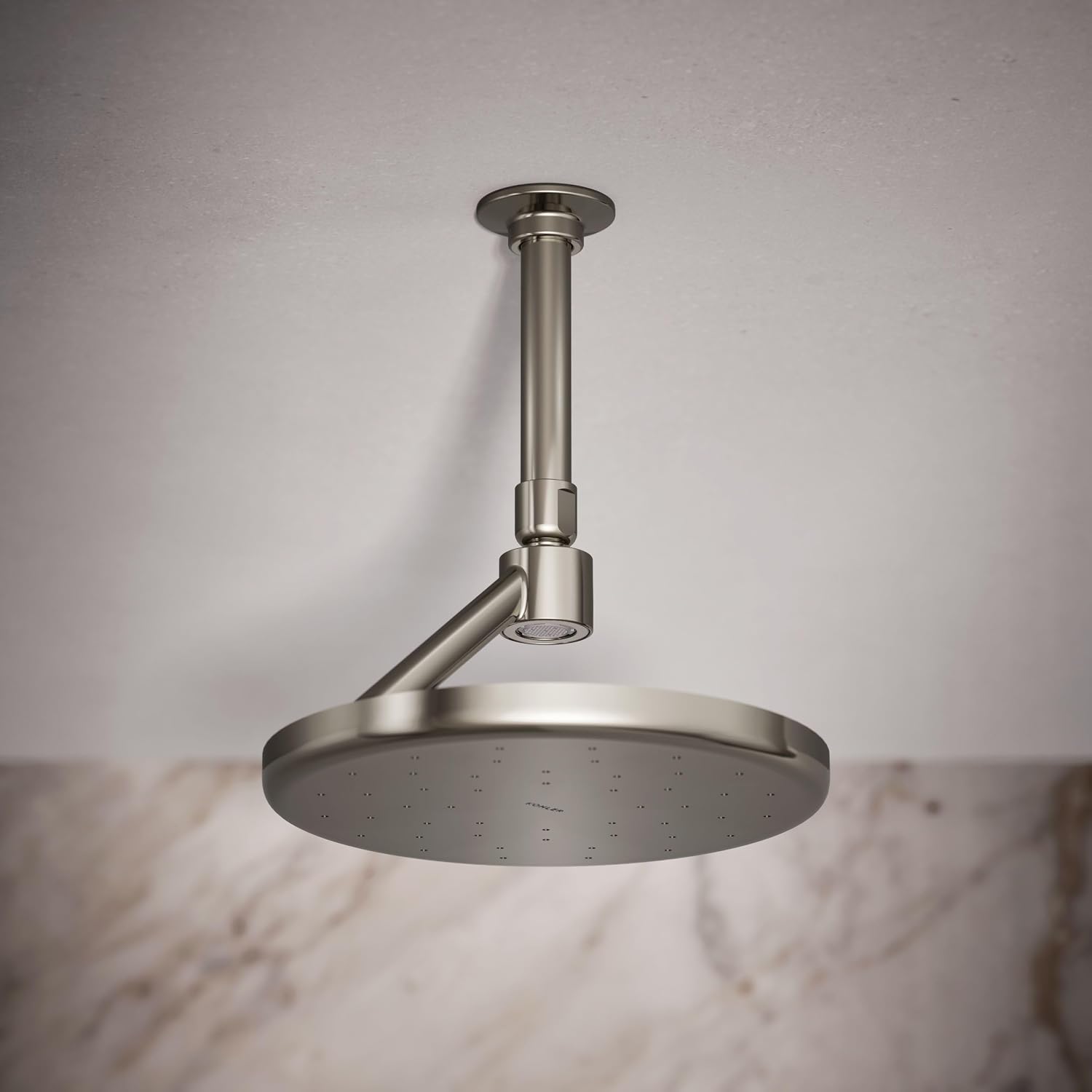 Kohler 26301-SN Statement® Open Rain iconic single-function rainhead,' 2.5 gpm, Vibrant Polished Nickel