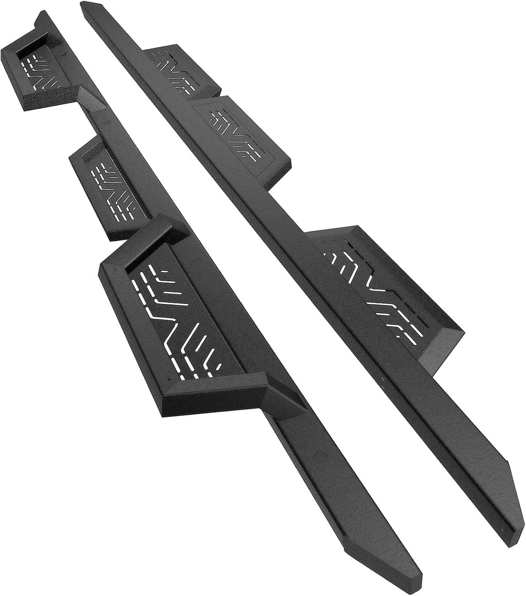 PZ 6' Running Boards Anti-Slip Side Steps Carbon Steel Compatible with Dodge Ram 1500 Crew Cab 2019-2025 New Body Style,550LBS Steel No Drill Truck Running Boards Direct Fit Nerf Bar