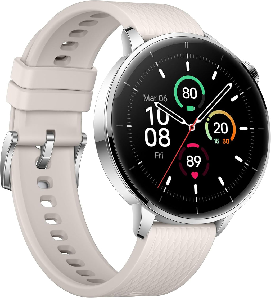 OnePlus Watch 3 43mm Silver Steel, 1.32-Inch Round Display, Silver Steel, WearOS, 32GB Storage, Sleep Tracking, 345mAh Battery, Bluetooth, Lithium Ion, Multi-GNSS, not Compatible with iOS
