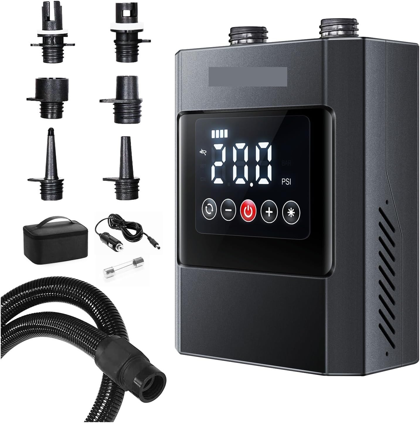 Tire Inflator, 20PSI SUP Electric Pump Rechargeable Deflatable Air Inflator For Surfing Paddle Board Boat,Dual Use Air Pump