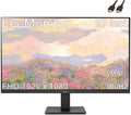 LG 27 inch Monitor, FHD IPS Display, 100Hz, 5ms, AMD FreeSync Premium, 3-Side Virtually Borderless Design, HDMI, Black, with HDMI Cable