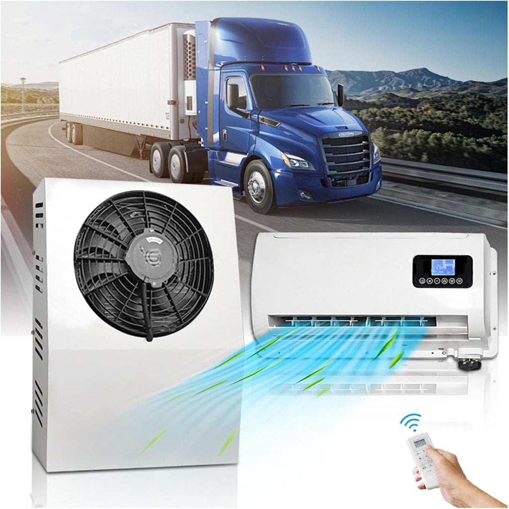 DC 12V Air Conditioner Electric RV Rooftop Air Conditioner Unit Split Cool Parking Air Conditioning Scroll Compressor Camper Air Conditioner For Truck BUS Minivans