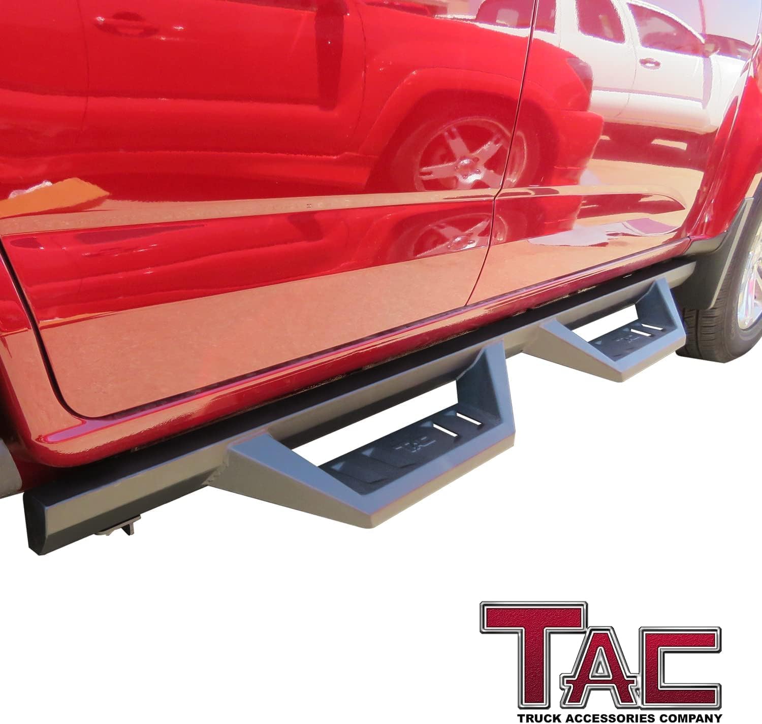 TAC Sidewinder Running Boards Fit 2015-2026 Chevy Colorado/GMC Canyon Crew Cab 4' Drop Side Step Nerf Bar Rocker Slider Pickup Truck Exterior Accessories 2pcs