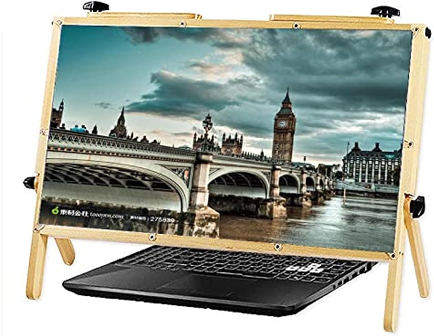 Laptop Screen Magnifier,22' 3X Reading Magnifier with Stand,Compatible with 14-18' Laptops,Mobile Screen Extender,Must-Have for Elderly Parents