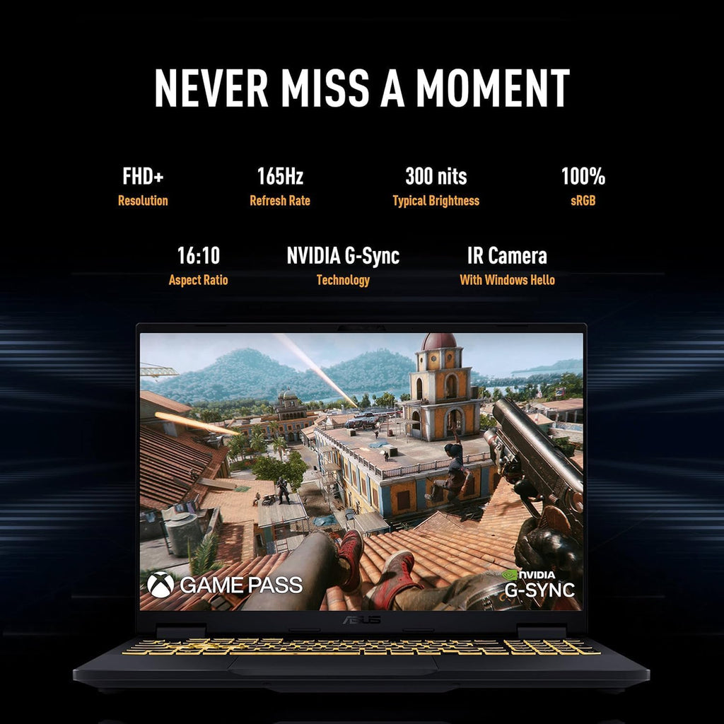 ASUS 2025 TUF F16 Gaming Laptop, NVIDIA RTX 5060, Intel i7-14650HX(Up to 5.2GHz), 16' FHD+ 165Hz Anti-Glare Screen, WiFi 6E, 64 GB DDR5, 1 TB SSD, Windows 11 Pro, W/One-Handed Keyboard & Design Mouse