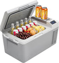GarveeTech Car Refrigerator - 21 QT Electric Cooler with Ultra-Fast Cooling, Car Cooler with Low Power, Portable Refrigerator with Battery Protection, Portable Freezer with 12/24V DC, Usable Battery