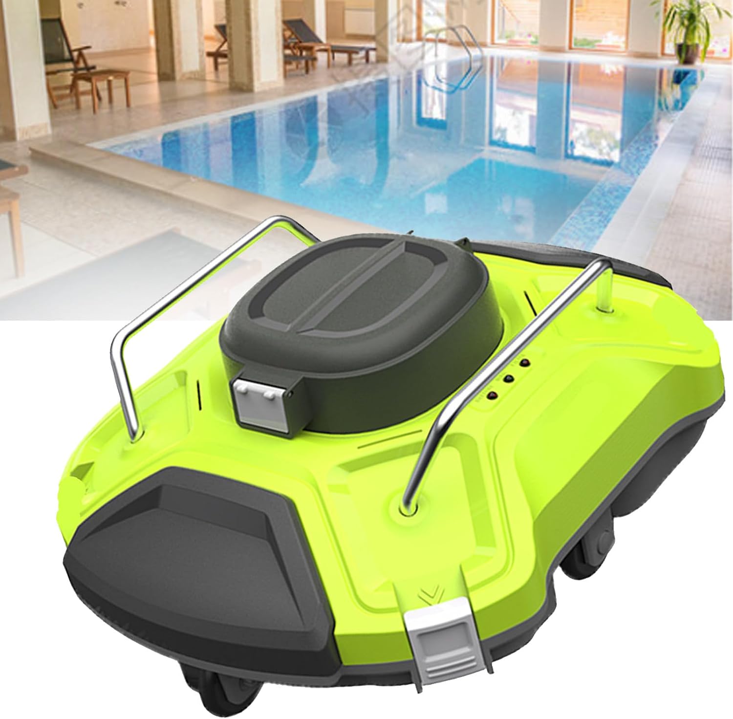 Automatic Pool Cleaning Robot,Pool Cleaner Robot,Cordless Robotic Swimming Pool Cleaner,Automatic Pool Cleaning Robot,for Underwater Cleaning,Automatically Dock