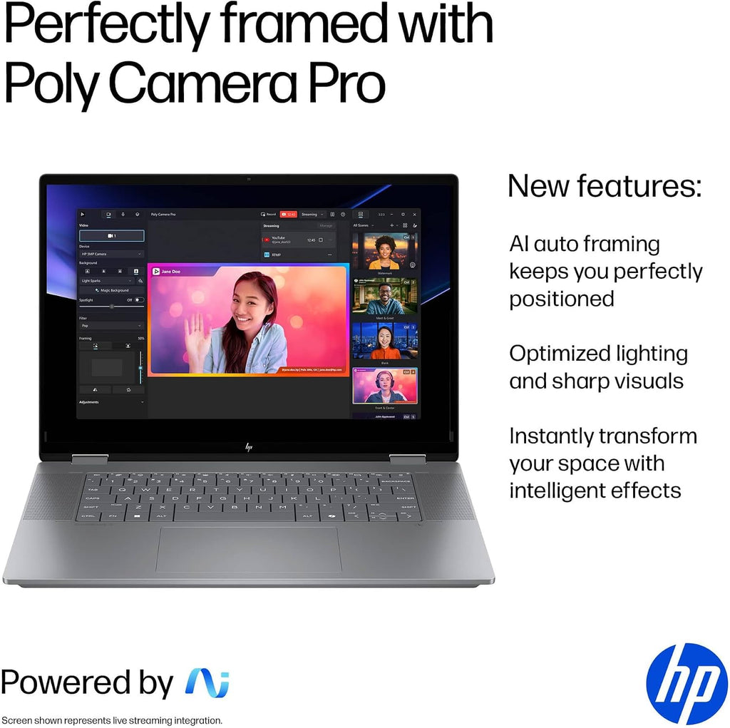 HP OmniBook X Flip (Next Gen Envy x360) 2-in-1 Touchscreen Laptop (16' FHD+, AMD Ryzen AI 5 340 (> Intel i7-1355U), 16GB DDR5 RAM, 2TB SSD) AI Copilot+ PC for Designer, Creator, Backlit, Win 11 Pro
