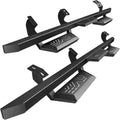 PZ Running Boards Compatible with 2010-2024 Toyota 4Runner Trail Edition,2014-2024 4Runner SR5/TRD Pro Model (Without Side Skirts), Drop Side Steps Black Heavy Duty Carbon Steel Rails Nerf Bars