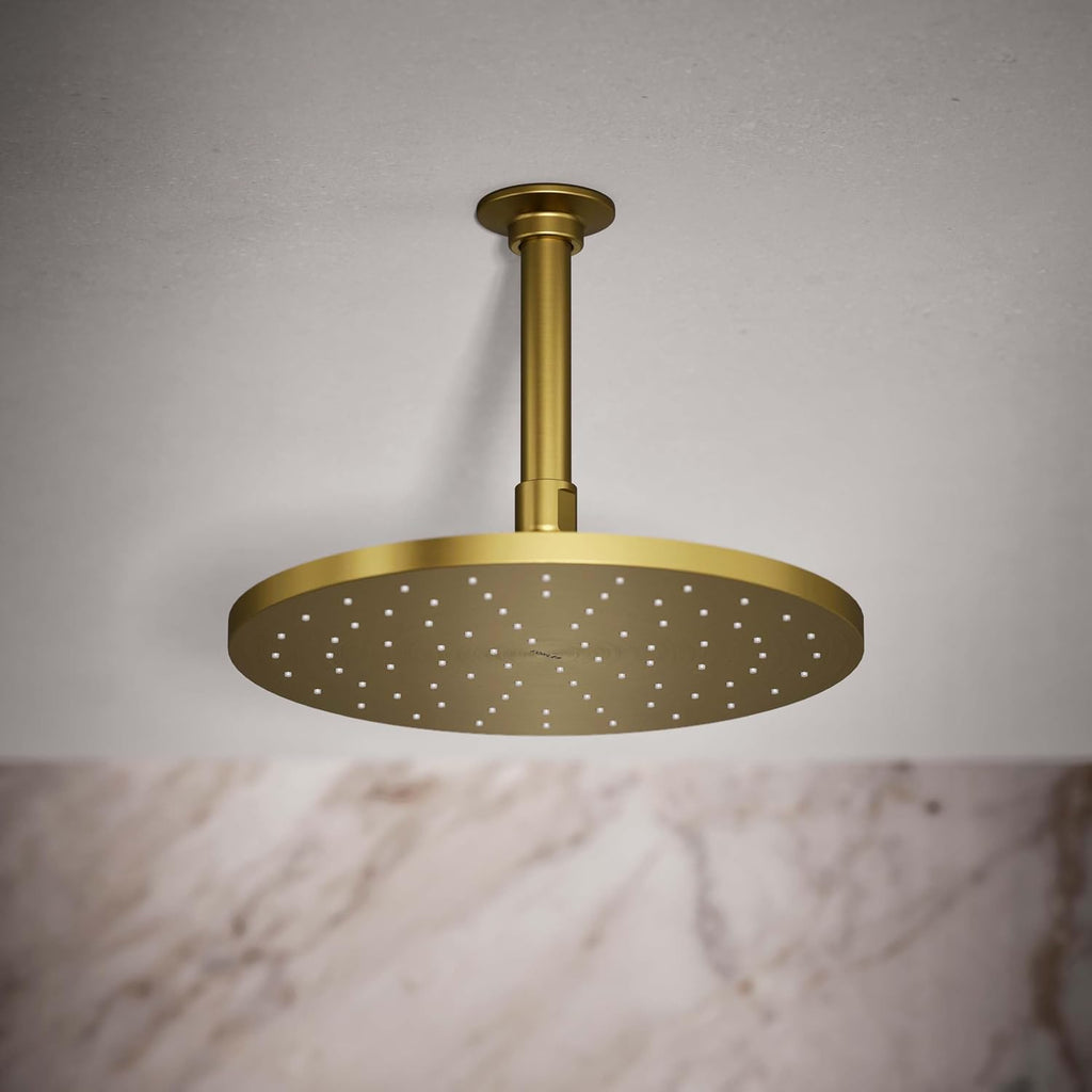 Kohler 13689-G-2MB Contemporary Round 10' single-function rainhead, 1.75 gpm, Vibrant Brushed Moderne Brass
