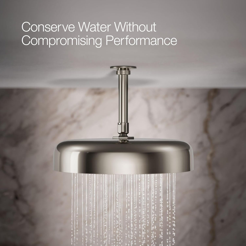 Kohler 26291-SN Statement® Round 12' single-function rainhead, 2.5 gpm, Vibrant Polished Nickel