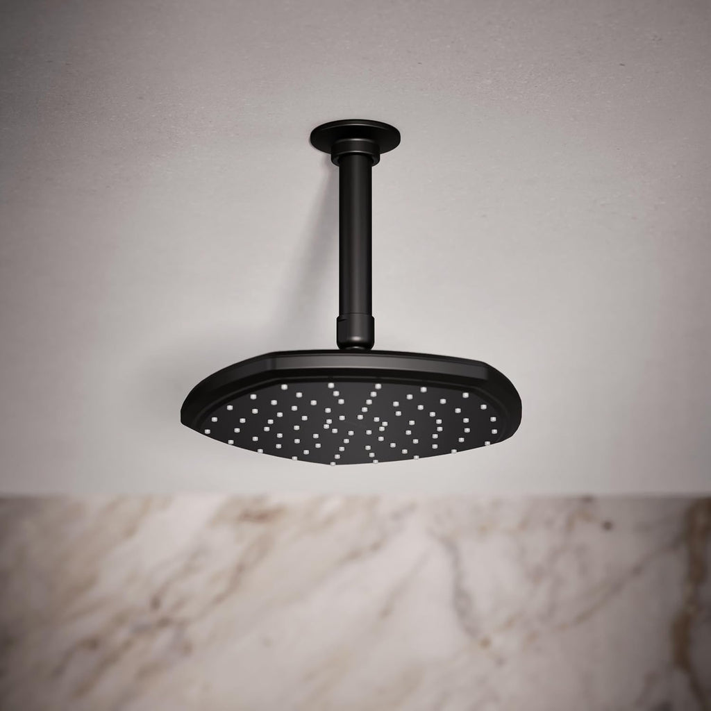 Kohler 27051-BL Occasion® 8' single-function rainhead, 2.5 gpm, Matte Black