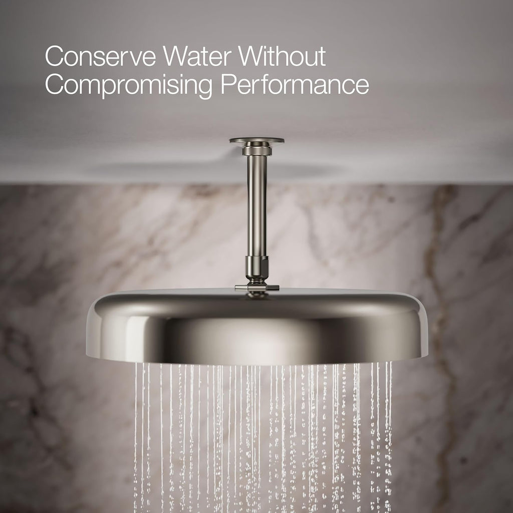 Kohler 26292-SN Statement® Round 14' single-function rainhead, 2.5 gpm, Vibrant Polished Nickel