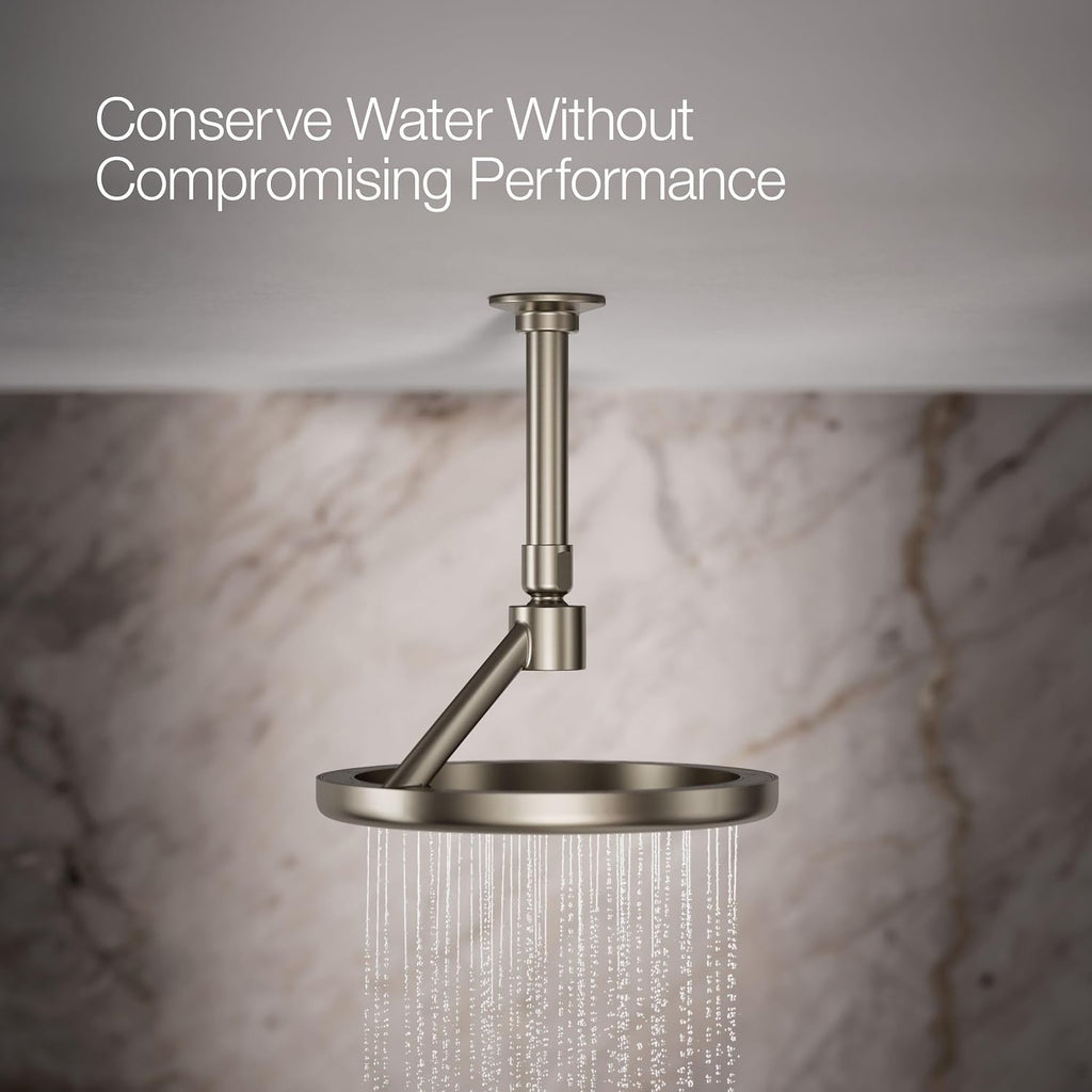 Kohler 26301-BN Statement® Open Rain iconic single-function rainhead,' 2.5 gpm, Vibrant Brushed Nickel