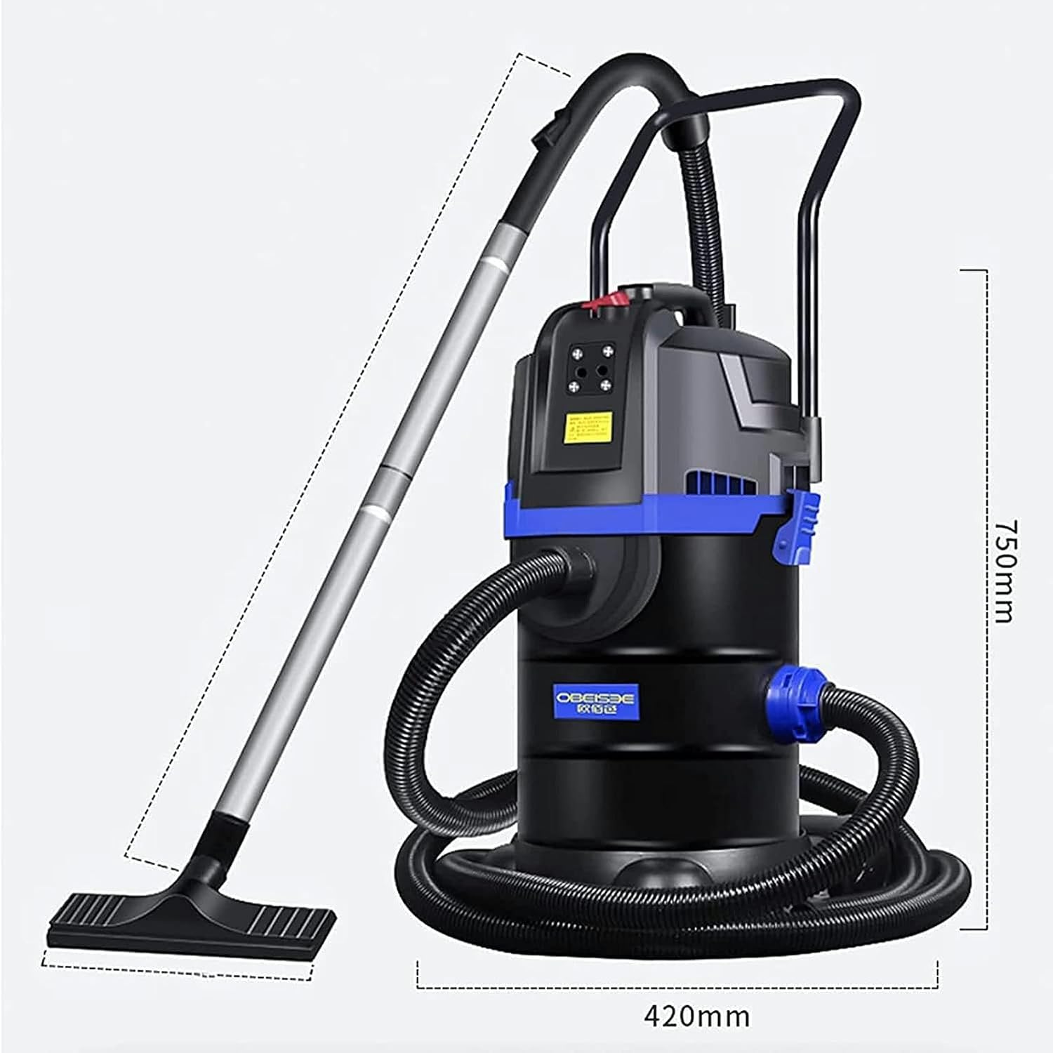 Pool Vacuum with Suction Head and Wastewater Pipe, Wastewater Suction Pump for 1600 W Fish Ponds for Cleaning Pools and Ponds