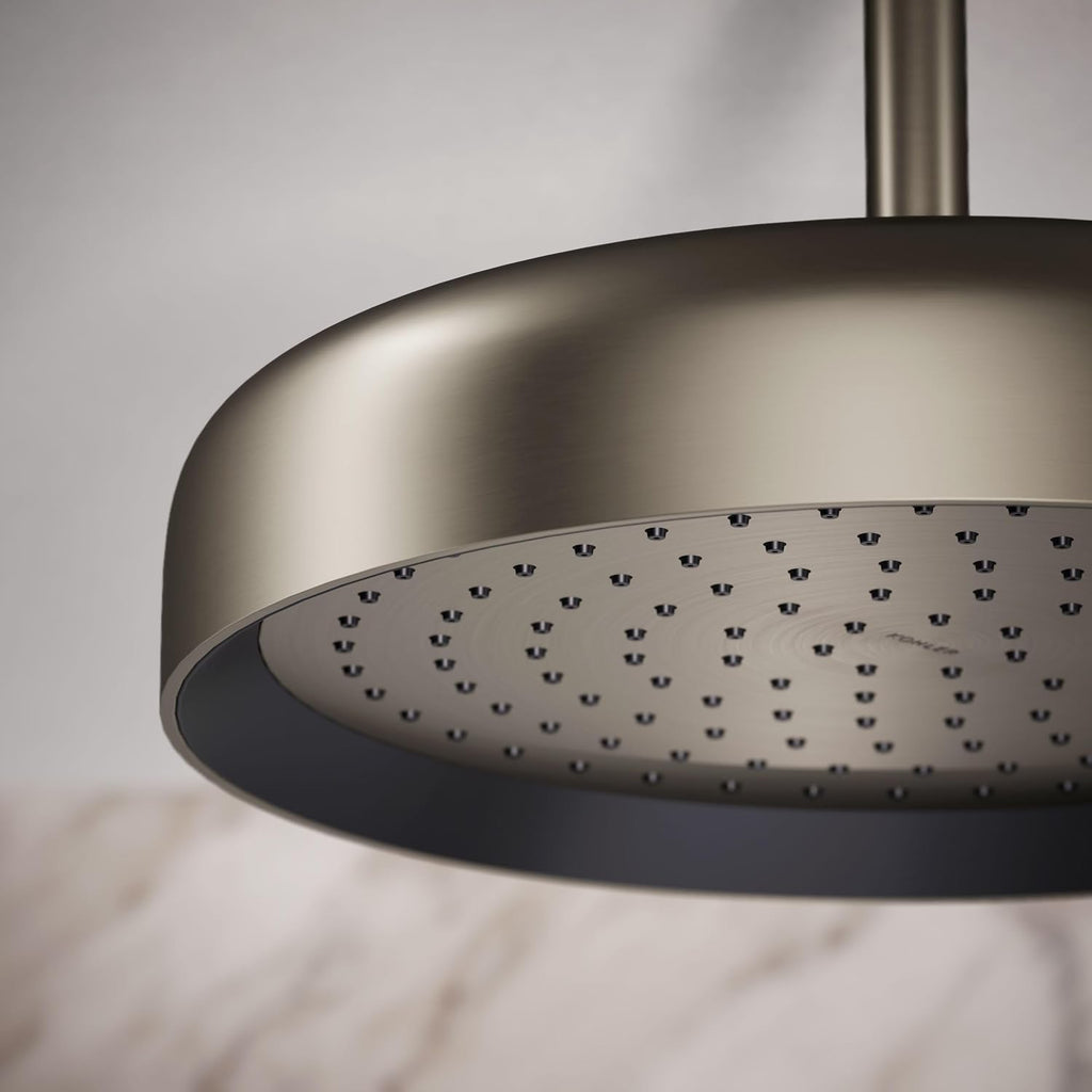 Kohler 26291-BN Statement® Round 12' single-function rainhead, 2.5 gpm, Vibrant Brushed Nickel