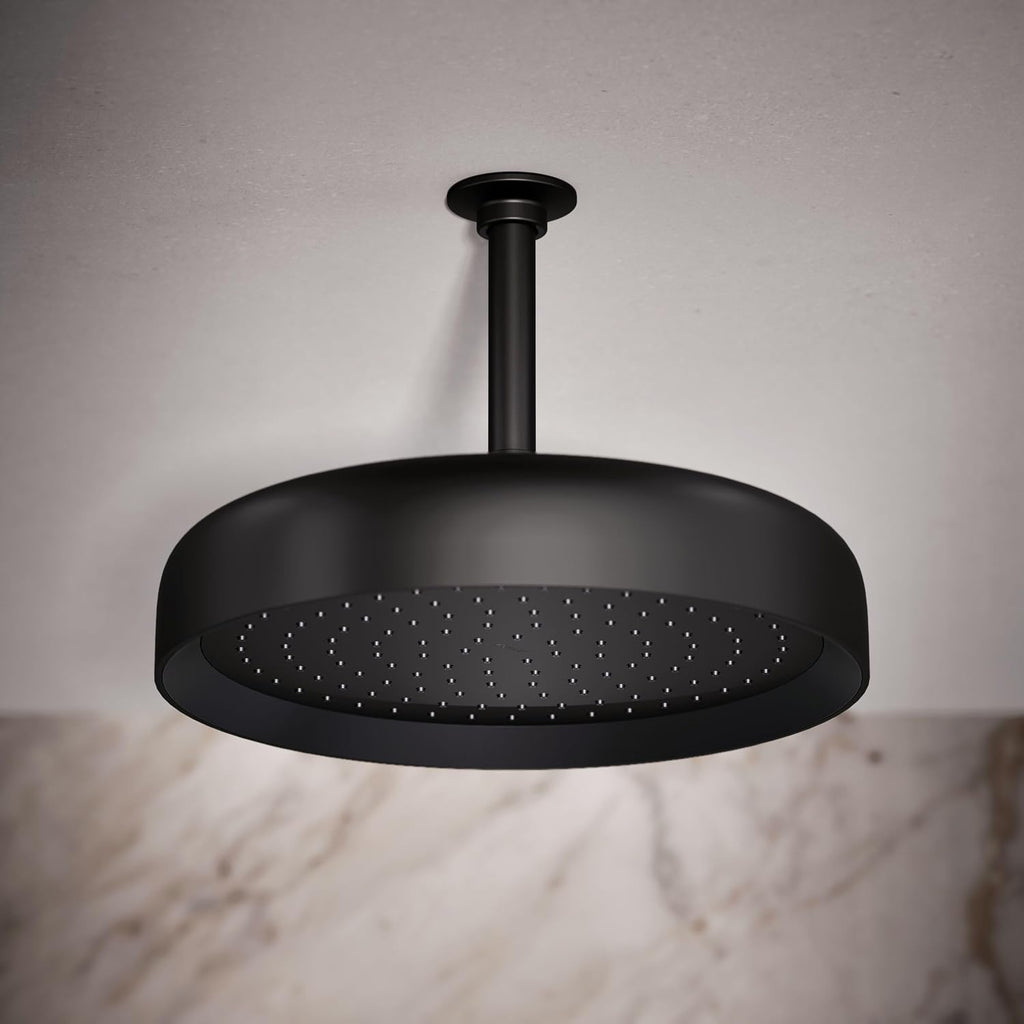 Kohler 26291-G-BL Statement® Round 12' single-function rainhead, 1.75 gpm, Matte Black