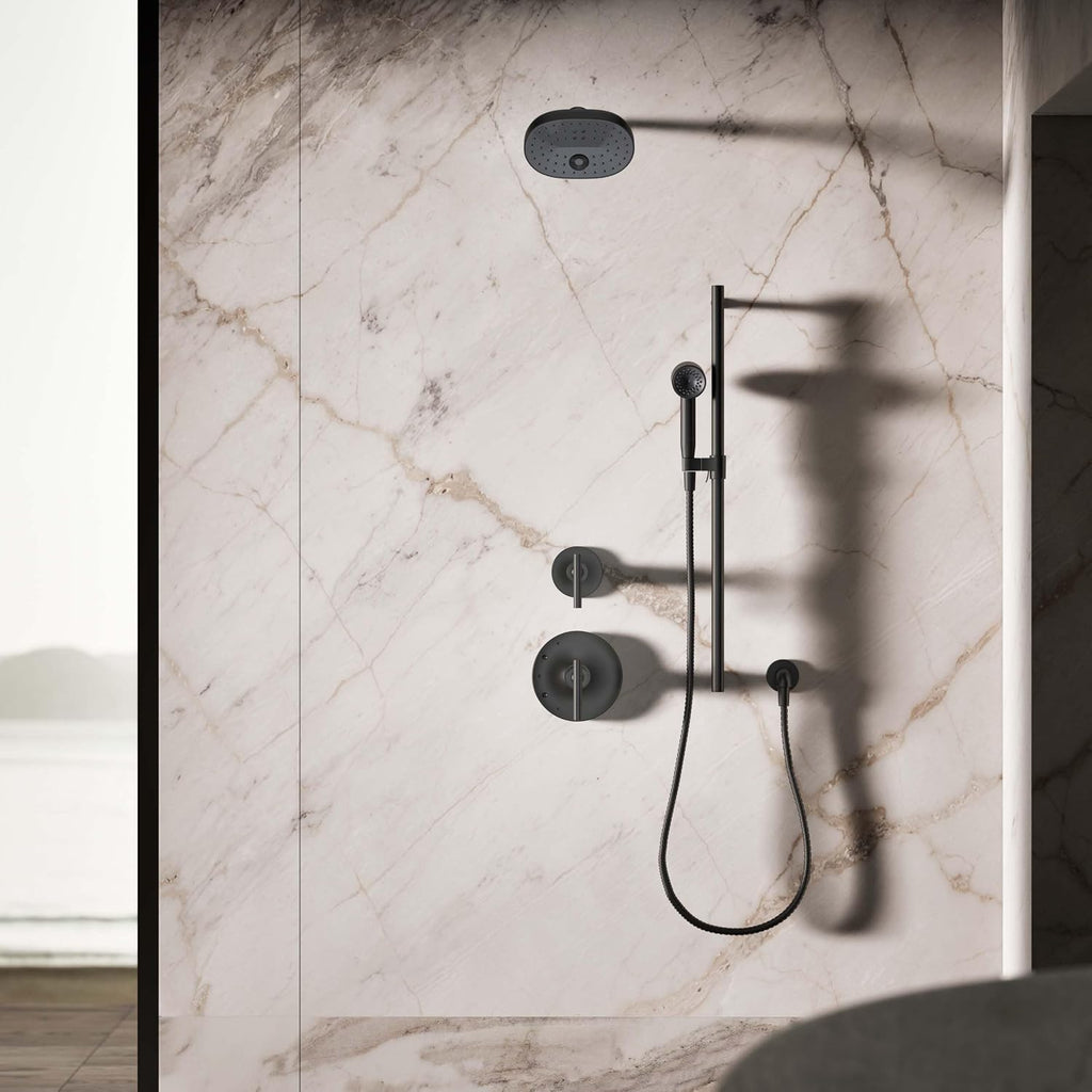 KOHLER 26286-BL Statement Single-Function HAND SHOWER, Maximum Spray Performance with an Easy-to-clean Surface, Matte Black, 2.5 GPM