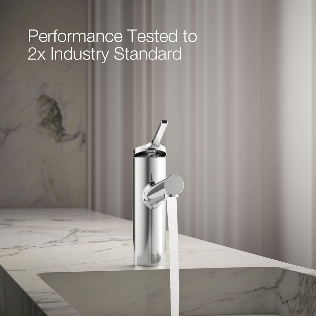 Kohler K-35048-4N-CP Elate® Single-Handle Bathroom Sink Faucet, Single-Handle Bathroom Sink Faucets, 0.5 GPM, Polished Chrome