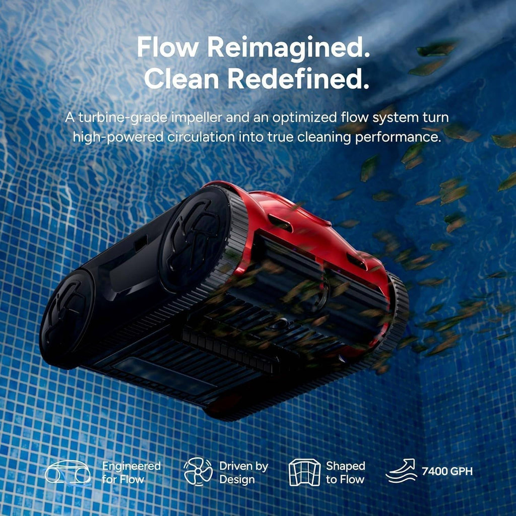 iGarden Pool Cleaner K Pro, 15H Runtime, Cordless Robotic Pool Vacuum for Inground Pools, Touchscreen, Smart Navigation, 200%Turbo Suction, Ultra-Fine Filtration, Auto-Parking