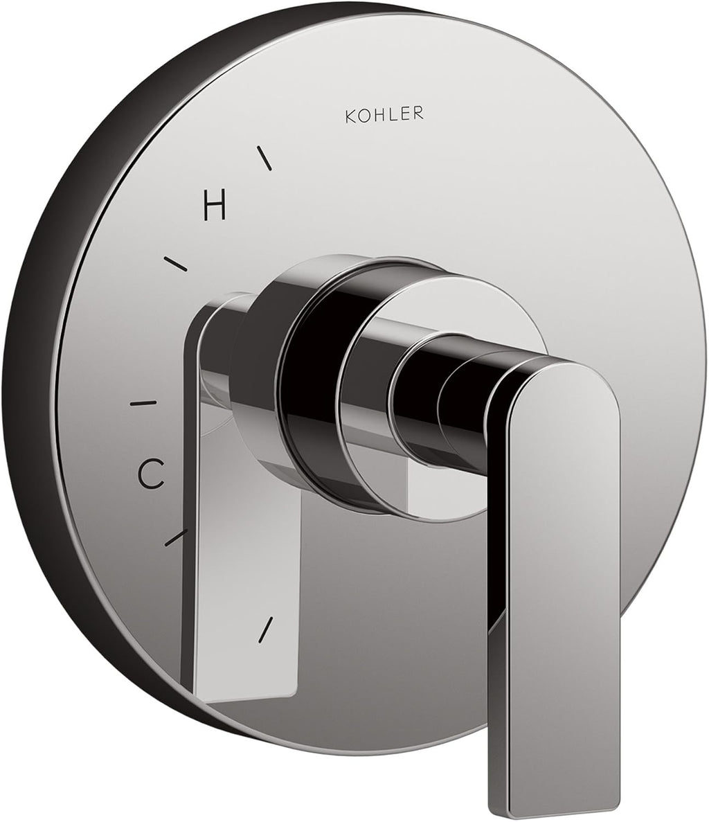 KOHLER K-TS73115-4-TT Composed Valve Trim with Lever Handle For Rite-Temp Pressure-Balancing Valve, Not Included, Titanium