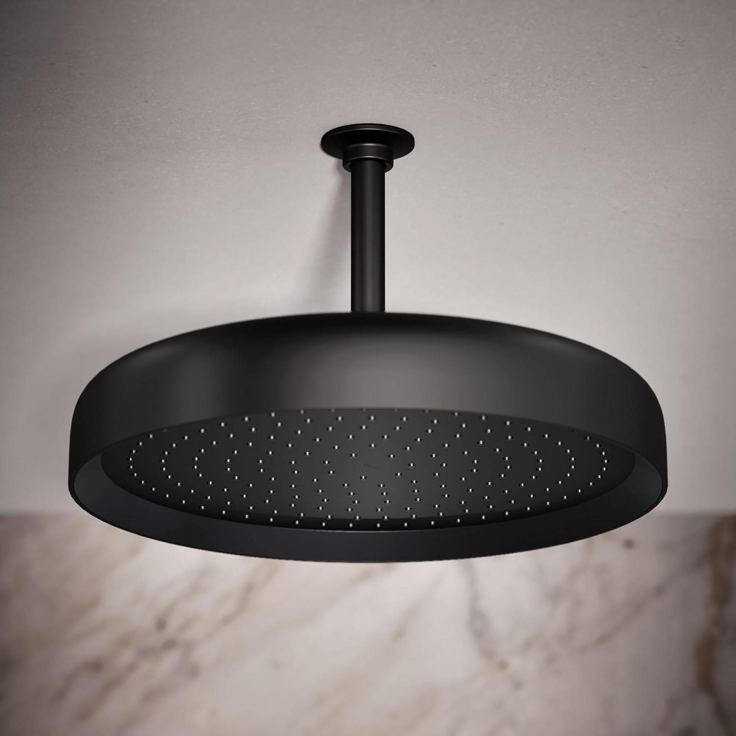 Kohler 26292-BL Statement® Round 14' single-function rainhead, 2.5 gpm, Matte Black