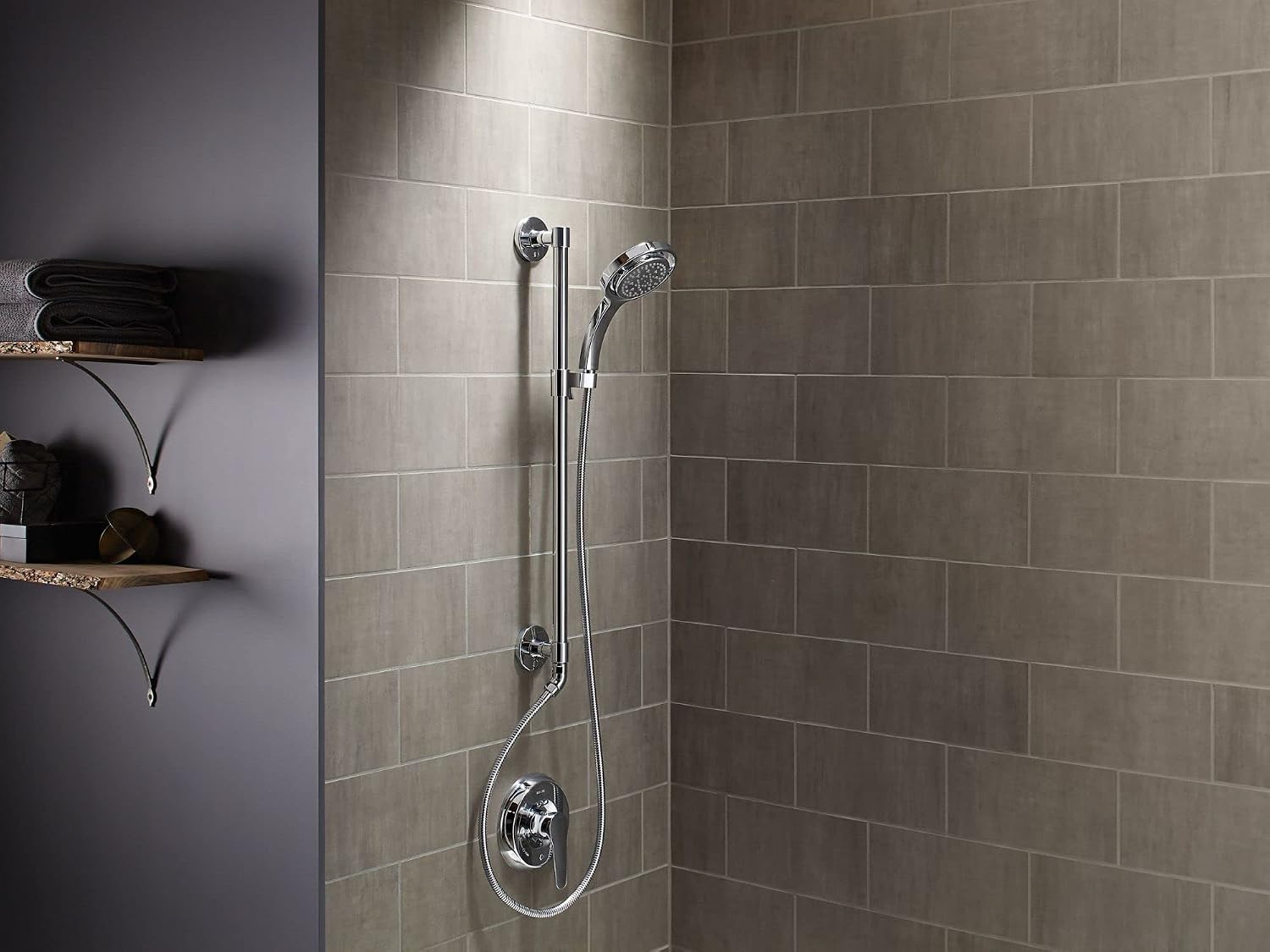 KOHLER 45903-BL HYDRORAIL-H-BATH/SHOWER COLUMN, MATTE BLACK