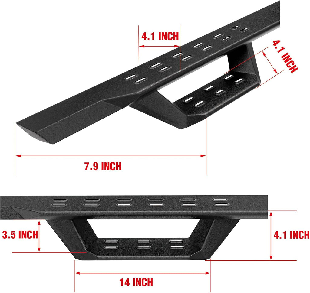 HD Ridez Overland Slider Drop Steps Compatible with Chevy Colorado GMC Canyon 2015-2026 Crew Cab