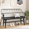 DIBRATY Entryway Bench,Spindle Back Wooden Dinning Bench, Farmhouse Foyer Bench for Entryway, Living Room, Dinning Room, Mudroom