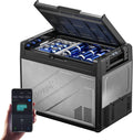 BougeRV 12 Volt Portable Refrigerator, 69 Quart Dual Zone Car Fridge Freezer with APP Control, Compressor Cooler 12/24V DC, 110~240V AC for Overlanding, Camping, Travel, RV(2026 New Model: Rocky V3.0)