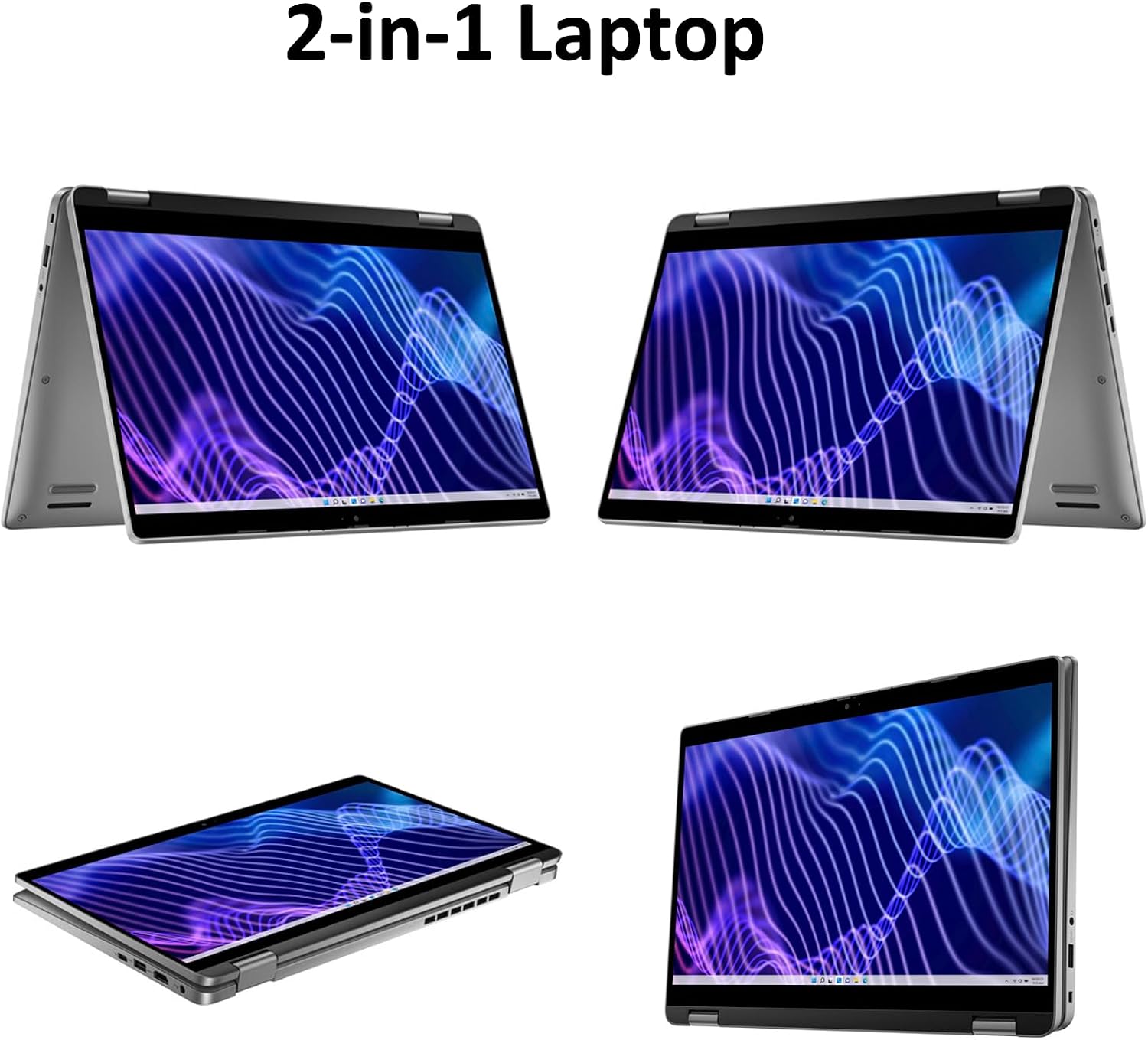Dell Latitude 3340 Business 2-in-1 Laptop 13.3' Touchscreen IPS FHD Display (Intel i5-1335U, 16GB LPDDR5, 1TB PCIe SSD, Backlit KB, Webcam, Bluetooth 5.3, WiFi 6E, Win 11 Pro)