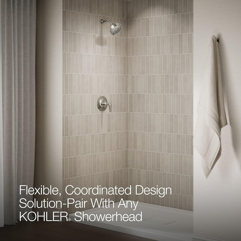 Kohler K-TLS22029-4-BN Tempered Shower Trim Set, Vibrant Brushed Nickel