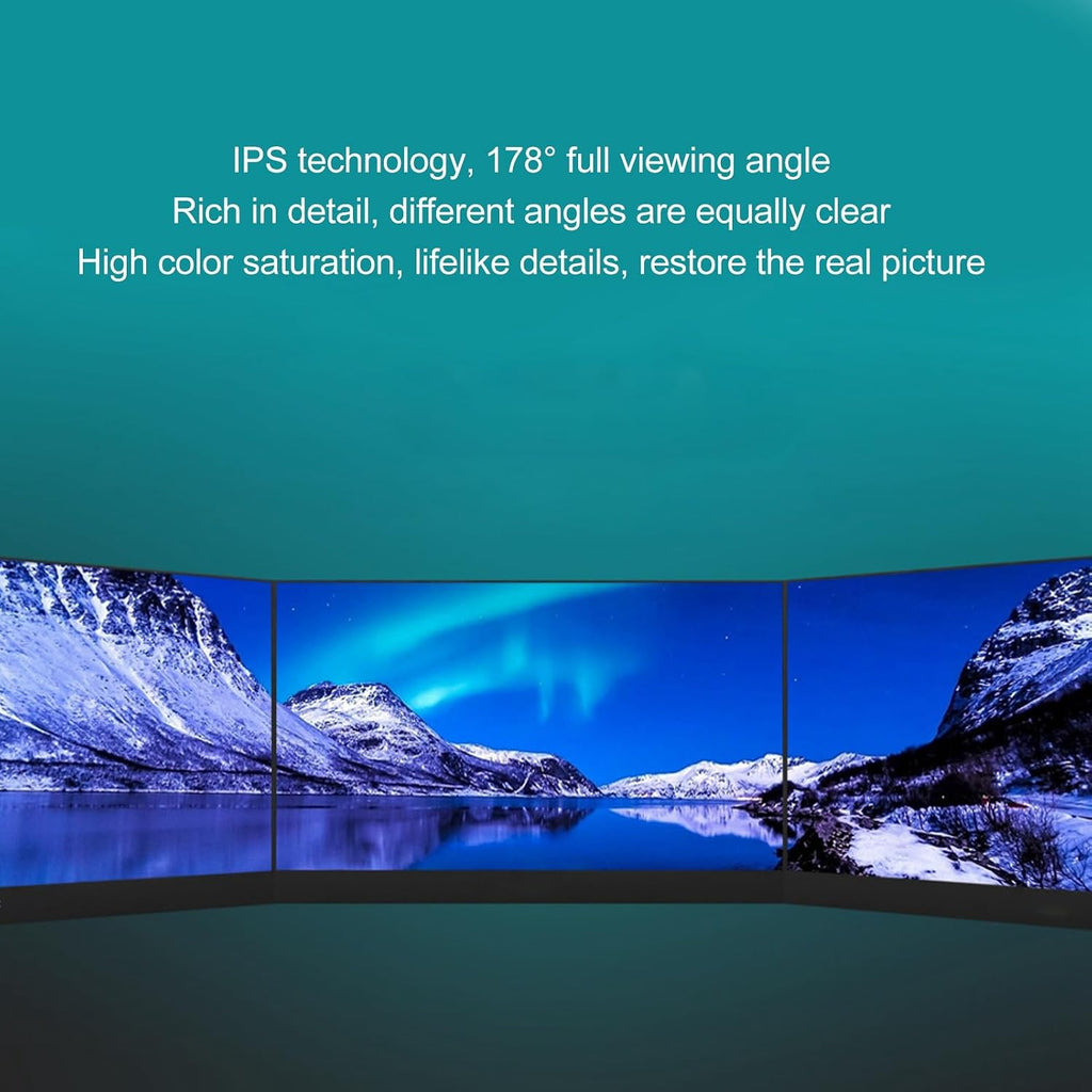 13.3 Inch Portable Monitor, 1080P HDR FHD IPS Display USB Type C HDMI Laptop Monitor 178° Wide Angle Ultra Slim Laptop Screen Extender with Dual Speakers for PS3 Laptop PC