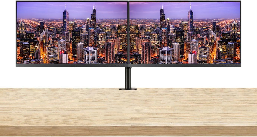 Asus ProArt PA279CRV 27-inch 2160P 4K UHD Professional Monitor, 2-Pack Bundle with USB-C 96W PD, Daisy Chain DisplayPort, HDMI, USB Hub, Integrated Speakers and Desk Mount Dual Monitor Stand