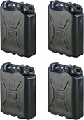 Scepter 4-Pack Military Water Container for Camping/Emergency/Off-Road, 5 Gallon, Black
