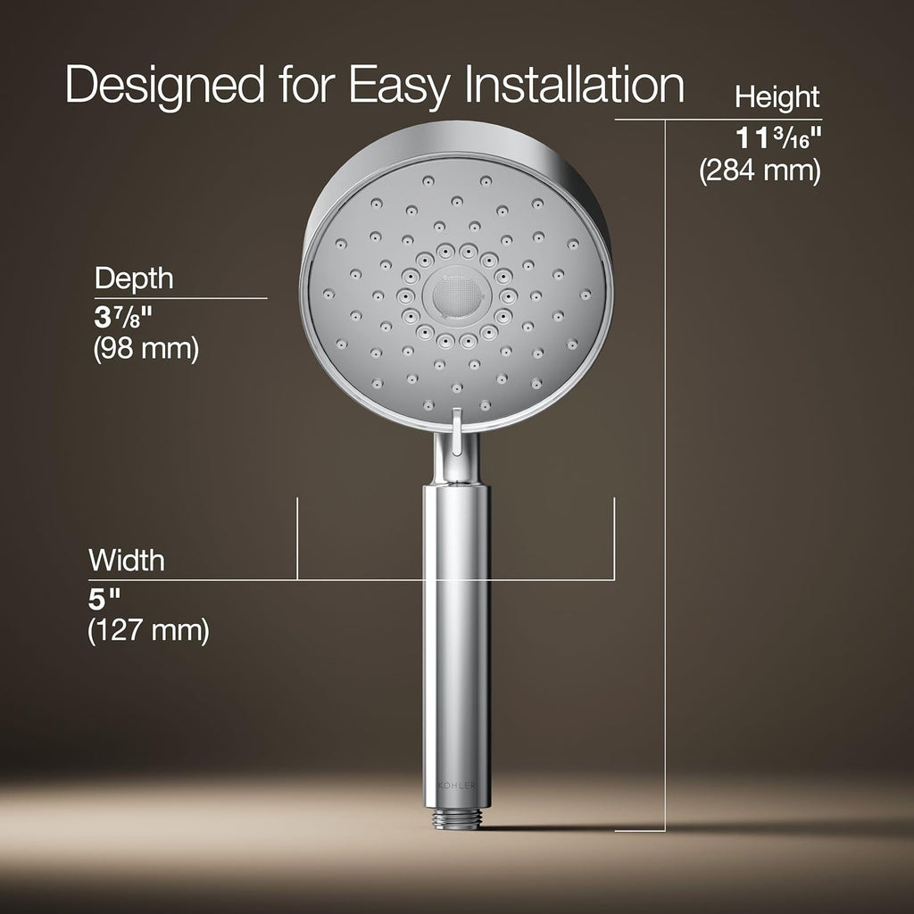 Kohler 22166-G-CP Purist® Four-function handshower, 1.75 gpm, Polished Chrome