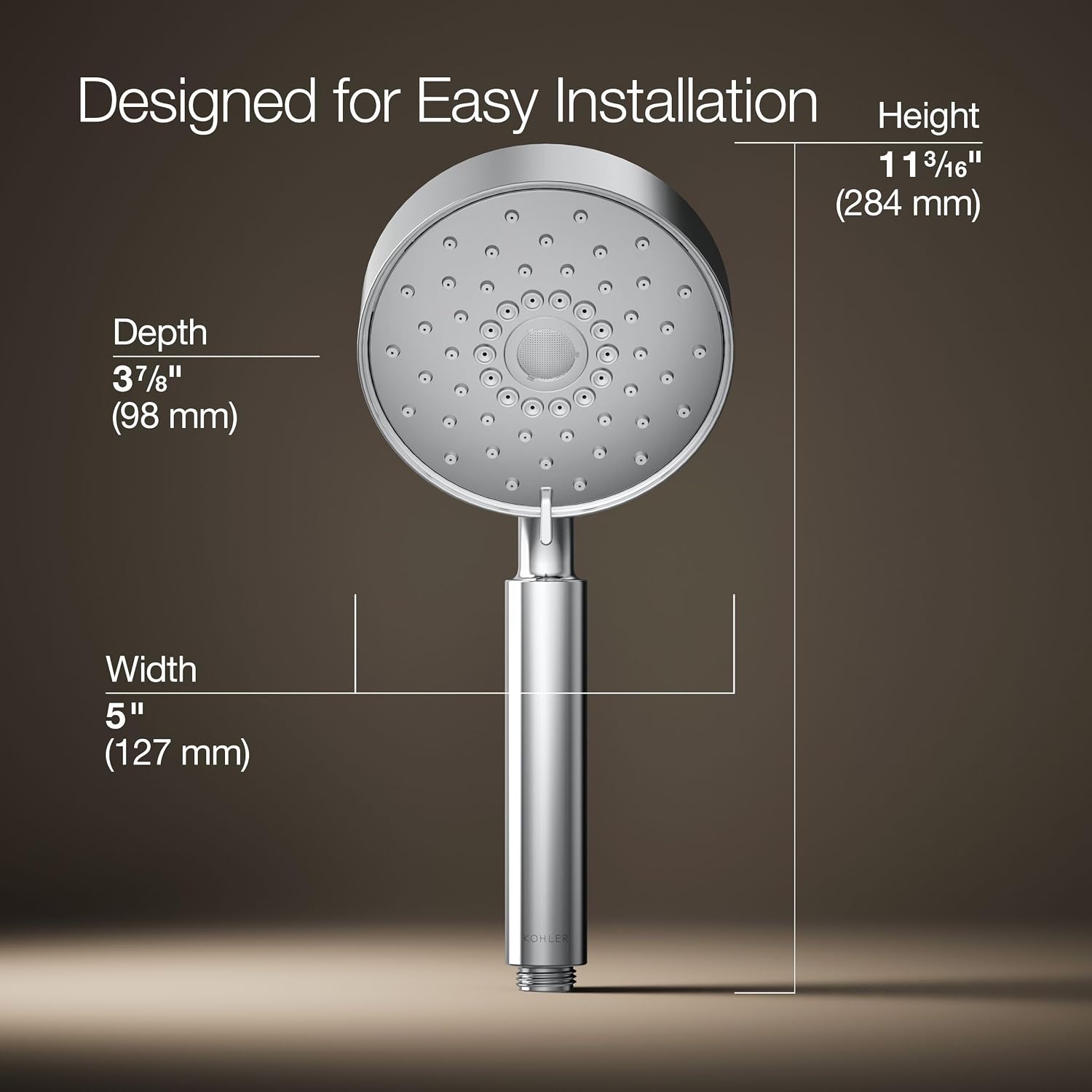 Kohler 22166-G-CP Purist® Four-function handshower, 1.75 gpm, Polished Chrome