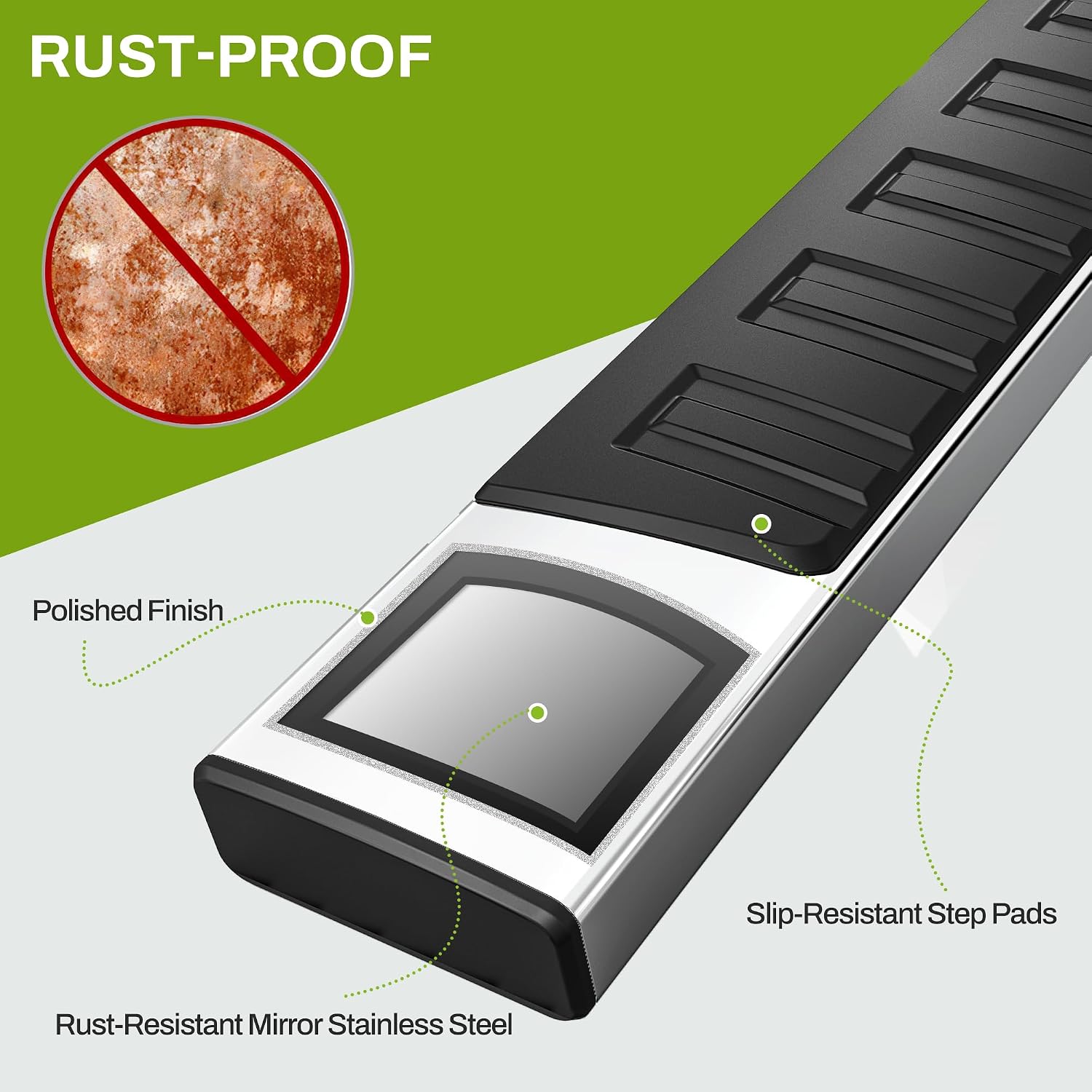 AUTOSAVER88 Running Boards Compatible with 2019-2026 Dodge Ram 1500 New Body Style Crew Cab with 4 Full-Size Doors (Excl. 1500 Classic), Stainless Steel Side Step Nerf Bar