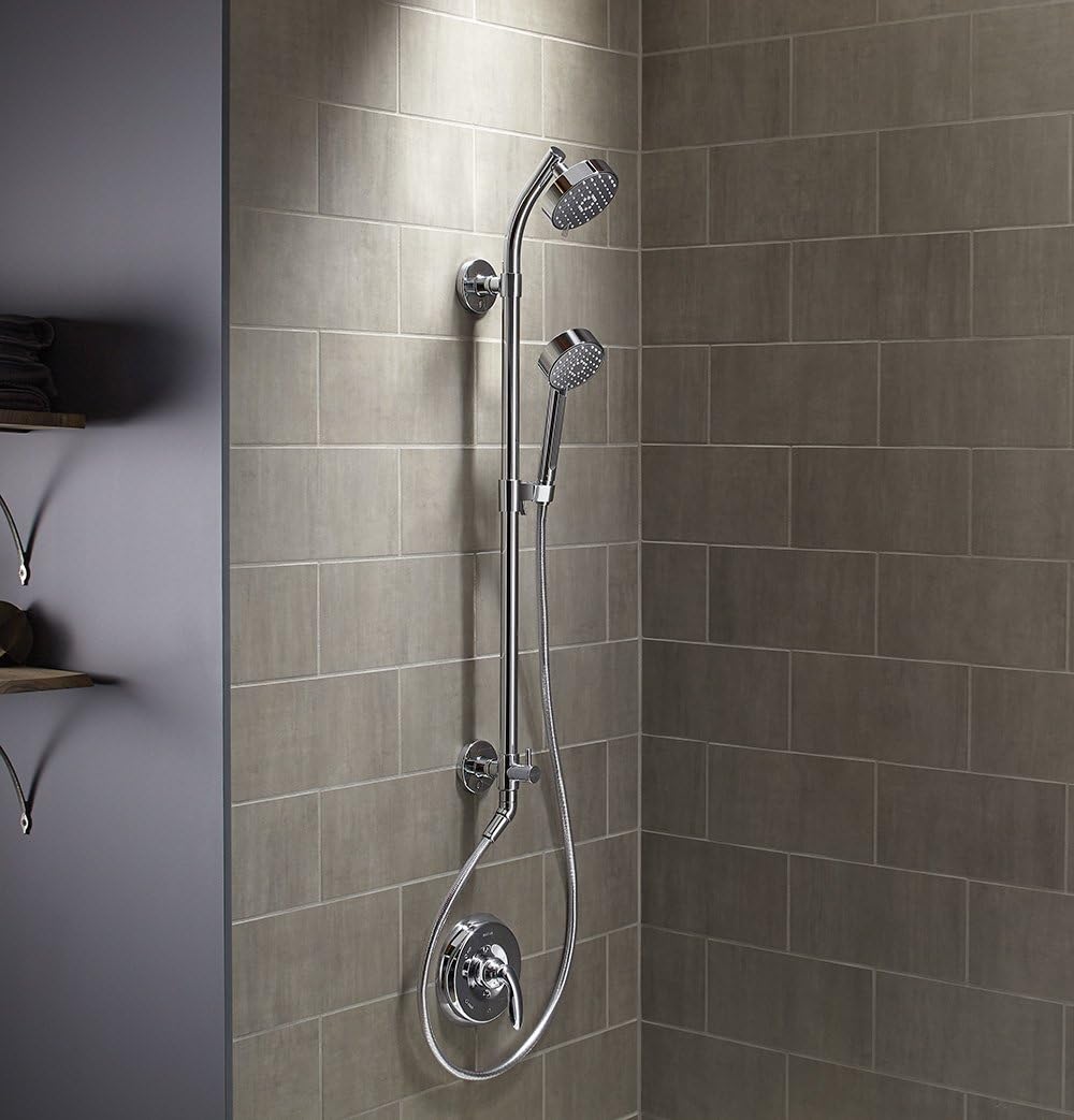 KOHLER K-45905-BV Hydrorail-S Bath and Shower Column, Vibrant Brushed Bronze