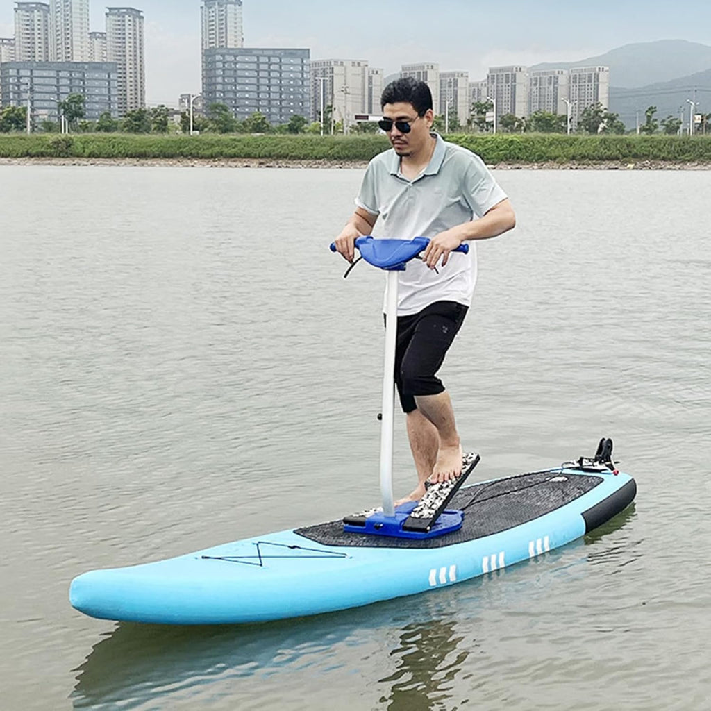Inflatable Water Bike, Single Inflatable Paddle Board, Sightseeing Cruise Pedal Boat, Pedal Surfboard, Stand-Up Water Bike